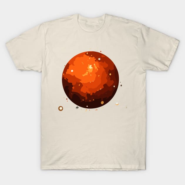 Mars The Red Planet T-Shirt by #eeeaaaf